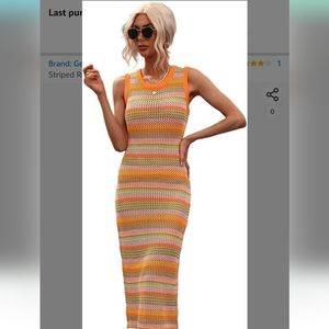 Knit dress/swimsuit coverup